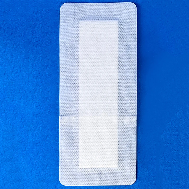 9*25cm Adhesive Absorbent Wound Dressing For High Exduates Wound 10*25 Nonwoven Wound Dressing