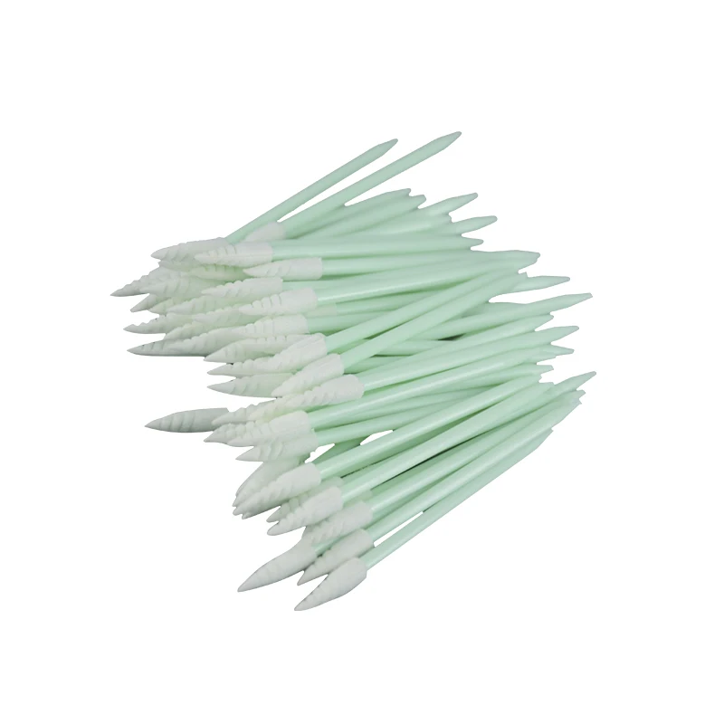 Industrial Cleaning Disposable PU Foam Head Polyester Lint Free Disposable Cleaning Polyester Tip Sterile Swab Sticks