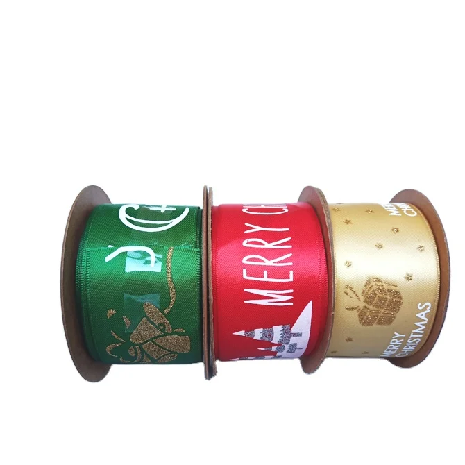2020 Hot Selling Custom Christmas decoration  satin ribbon