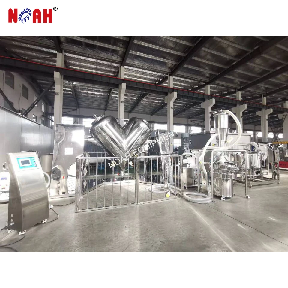 V-500  ribbon spiral dry powder blender mixer Chemical product zinc oxide mixer high-efficiency mixer equipment