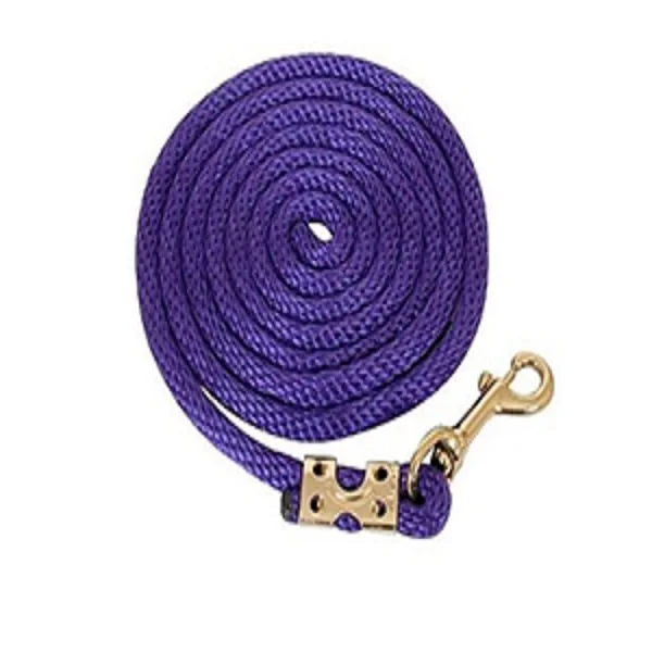 nylon Braided horse lead rope,polyester braided rope polypropylene animal rope lead rope,China factory