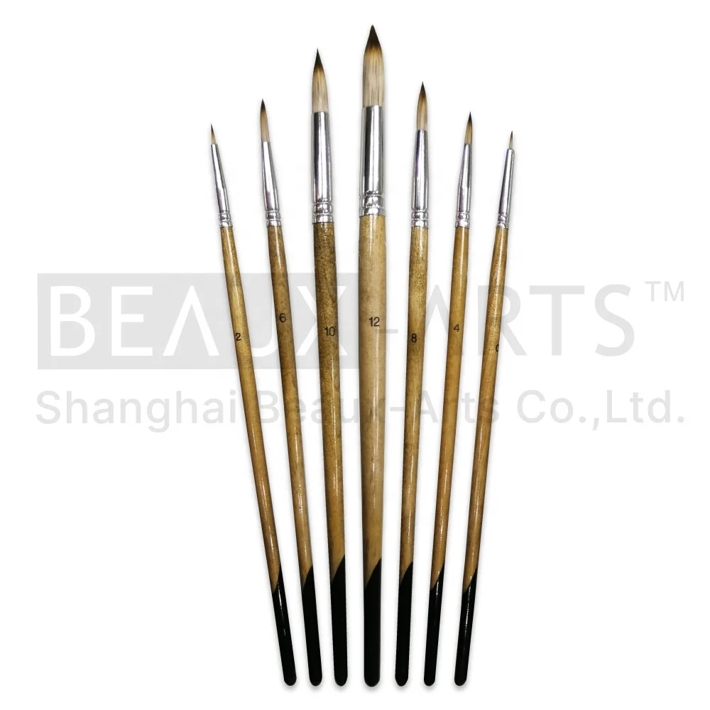 Mongoose Hair Watercolor Professional Synthetic Paint Brushes Set for Art Painting Artist Paint Brush