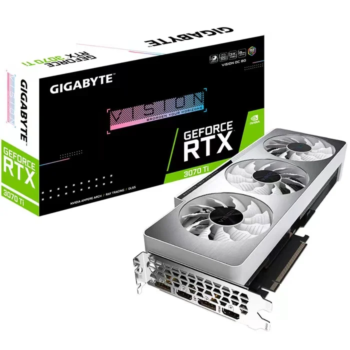 Gigabyte GeForce RTX 3070 Ti Nvidia 30 Series Snow Eagle video card VISION OC 8 GB GDDR6X Graphics Card