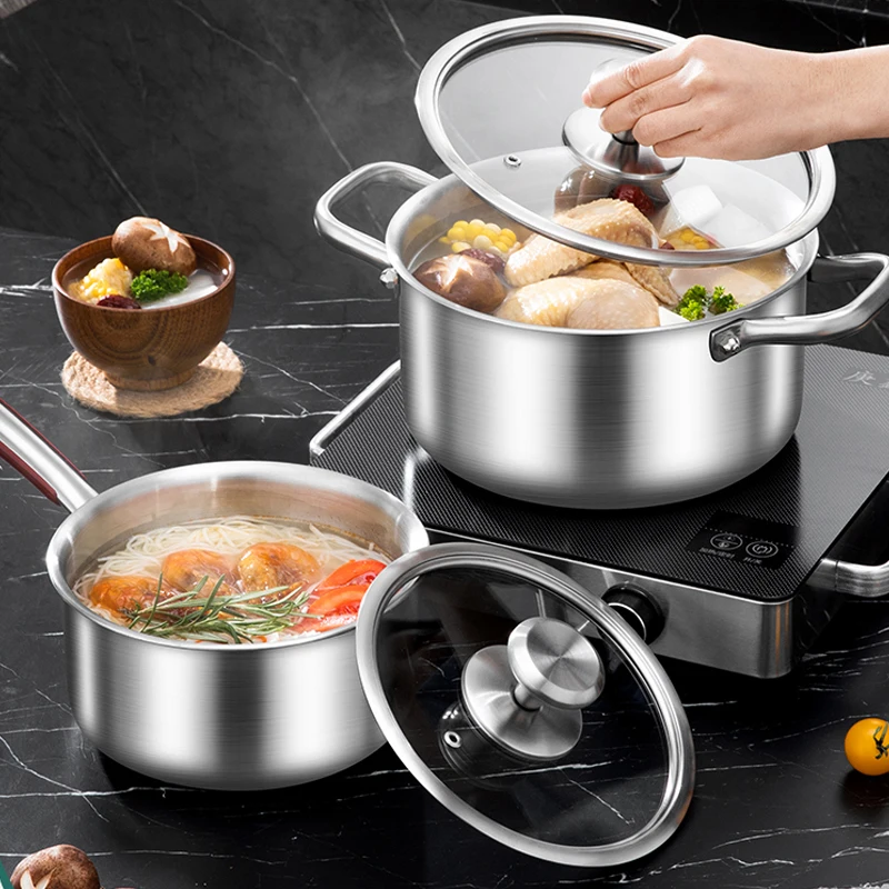 Real material thickened 316 stainless steel soup pot durable to create a new way of health