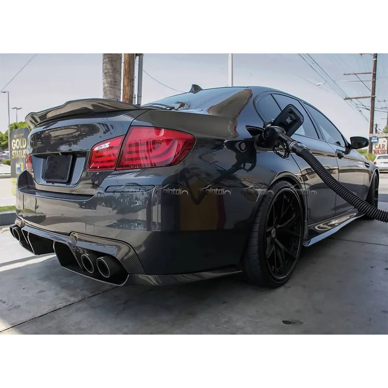 PSM типа углеродного волокна загрузки губ задний багажник Ducktail спойлер для BMW 5 серии F10 540i