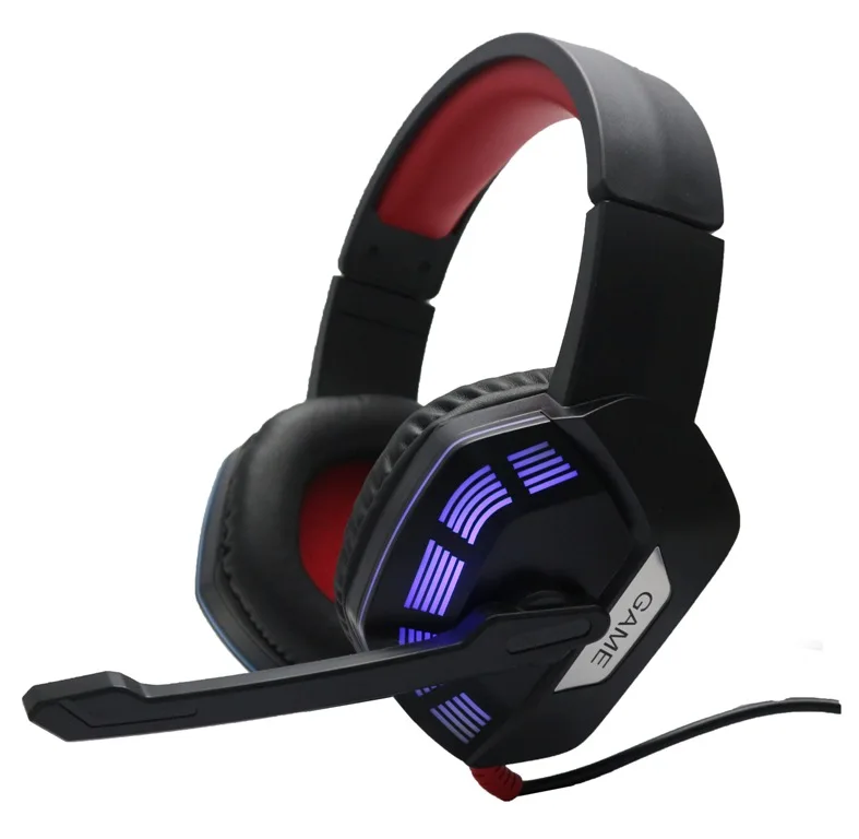 2020 Cheap Glowing OEM Wired Stereo Omnidirectional Gaming Headset