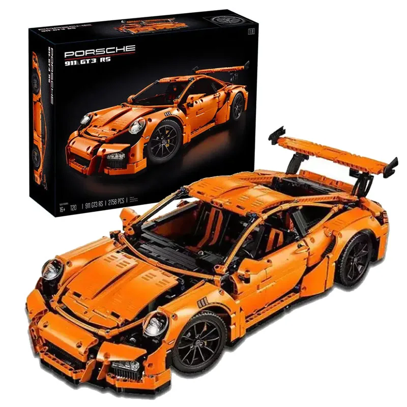 79222 Building Blocks Kid Educational Toy Car Bricks Orange Super Sports Car Model Toys 2758 Pcs Compatible 42056 911 GT3 RS