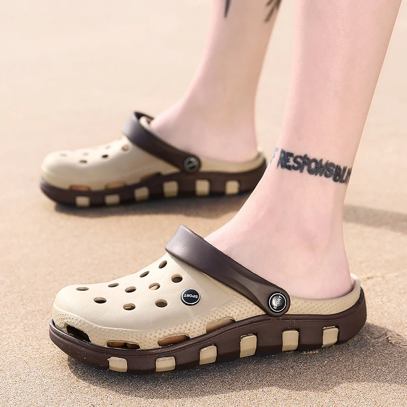 The manufacturer wholesales summer cool fashion sandals new couple garden shoes non-slip wear resistant  home slippers