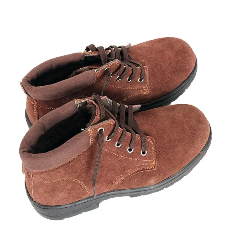 Welder plush, thickened, anti scalding, cold and warm winter lightweight work shoes