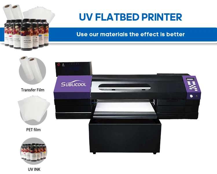 UV DTF Printer 60cm machine Inkjet Pet Film Sheet Sticker Uv Dtf Printing Machine Transfer Uv Dtf Sticker Printer