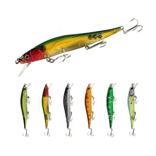 Artificial Floating Minnow Fishing Plastic Stick Baits Hard Lures for Fishing Bass