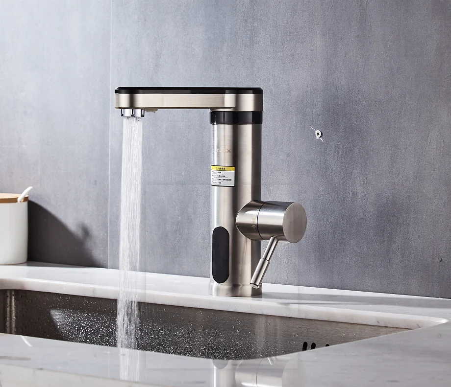 High Quality 304 stainless steel basin mixer tap instant water heating tap instant hot water tap electric water heater faucet