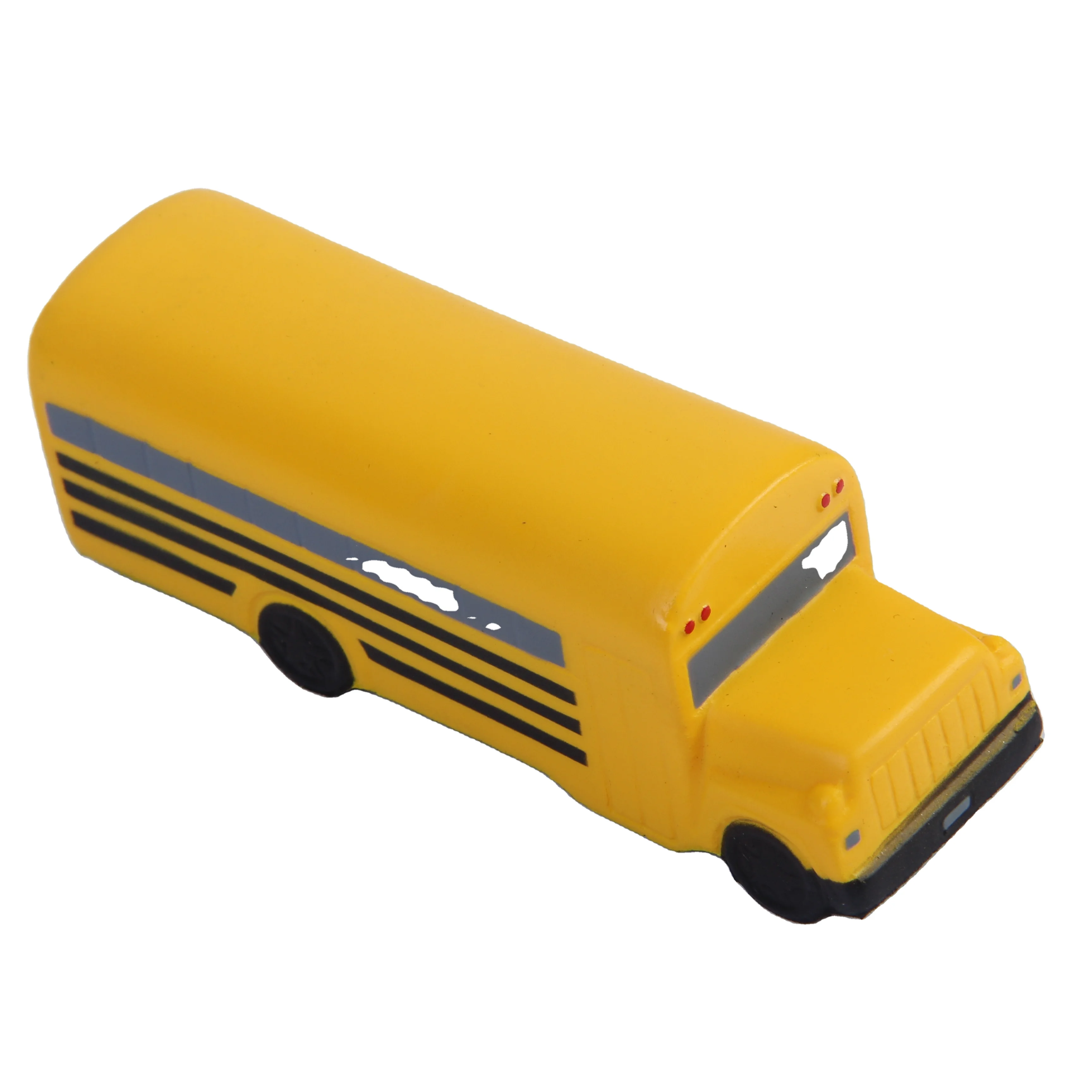 PU Foam Custom Logo Anti Stress School Bus stress ball