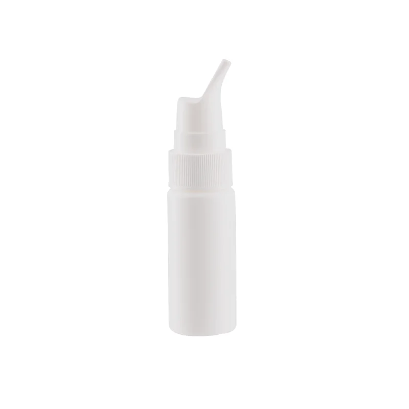 50ml plastic PE white empty medical bottle nasal nose spray bottle for pharmaceutical packaging