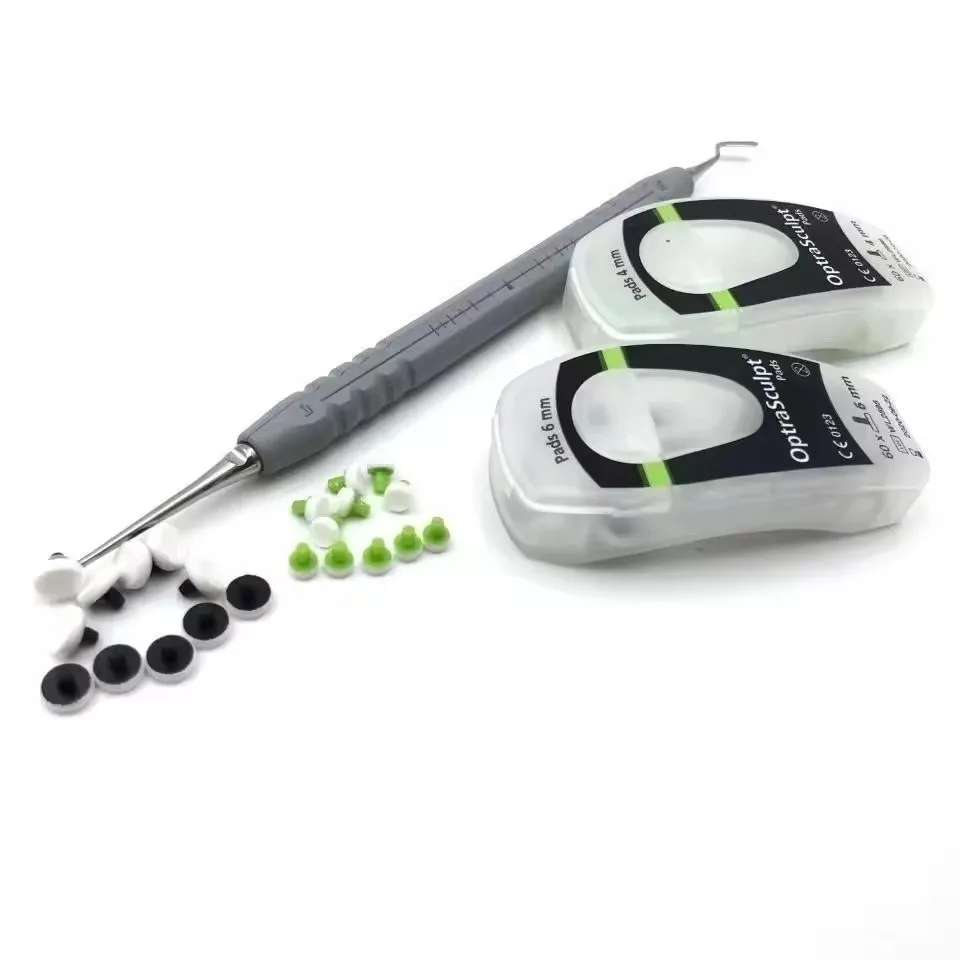 Multi-purpose Teeth Whitening Accessory Kit Dental Handle Set Resin Foam Head Composite Resin Filled Restoration Spatula Mixing