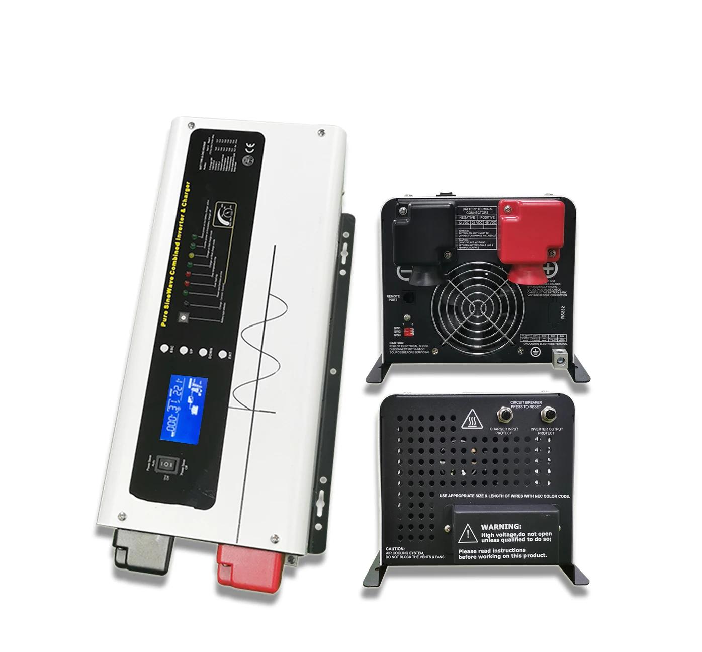 High Efficiency Solar Inverter 1kw to 6kw Hybrid Inverter for RV Home Appliance 12v Single Phase 2kw 3kw 4kw