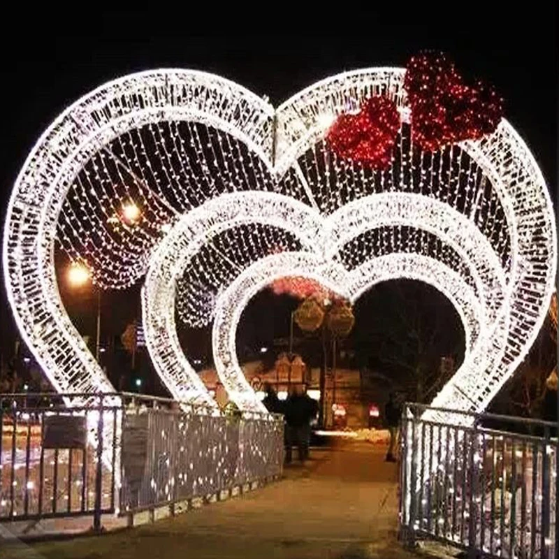 Christmas Arches Motif Lights Outdoors Decorative Lightings New Year Waterproof LED Festival Holiday Lanterns Decorations