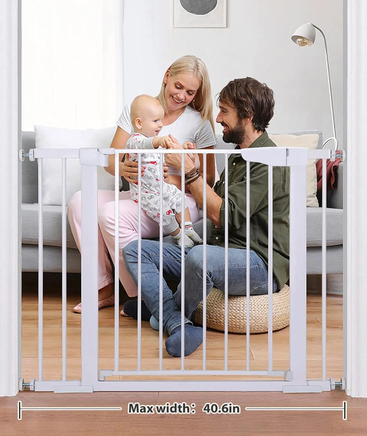 Durable Baby Safety Gate Security Stair Gate Fence for Kids and Pets Protection Door Isolating Barrier Children Safe Product