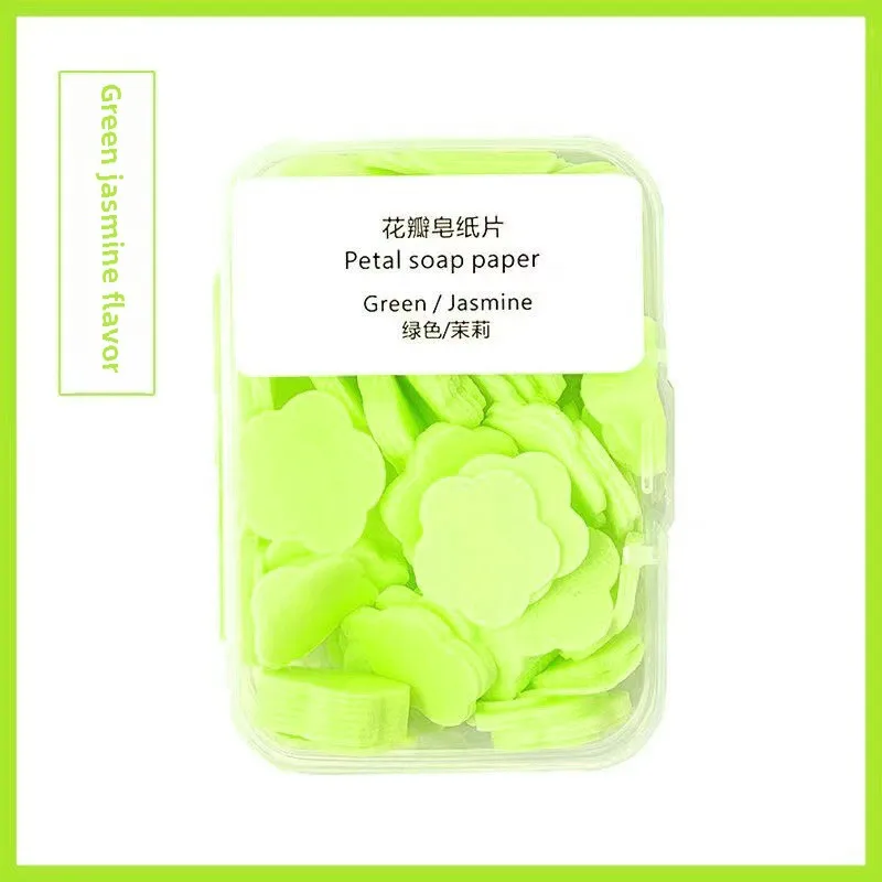 Factory Direct Disposable Portable Solid Herbal Soap Tablets Mini Petal Boxed for Hand Washing Travel-Friendly Wholesale