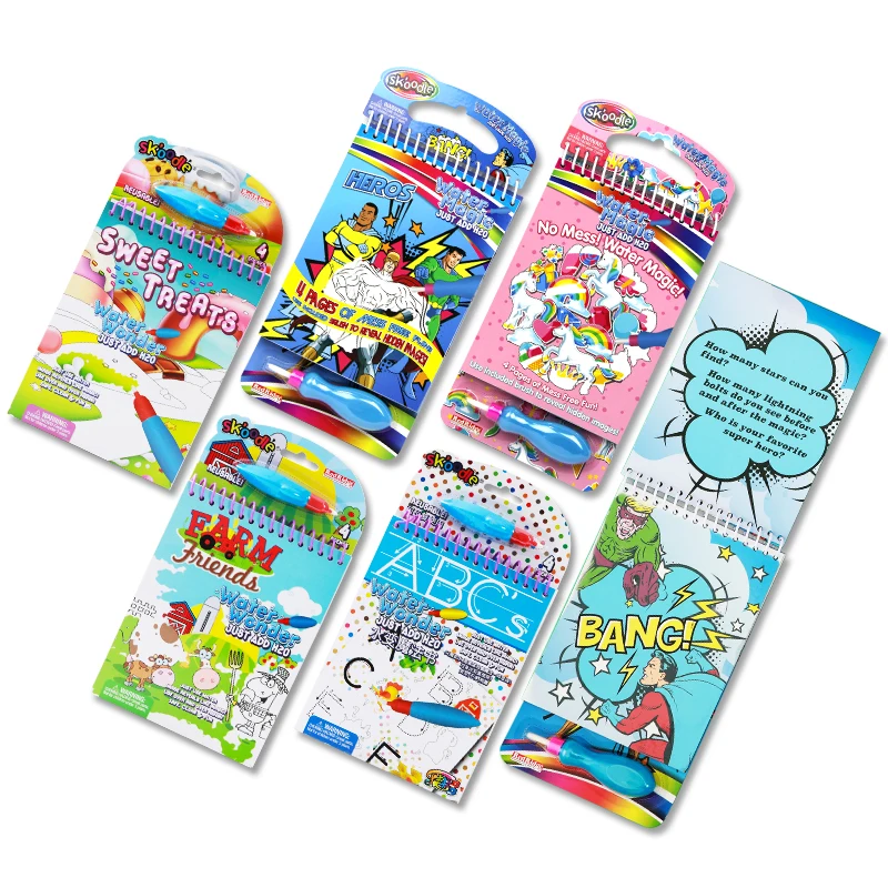 New Product Cartoon Children Magic Water Drawing Book