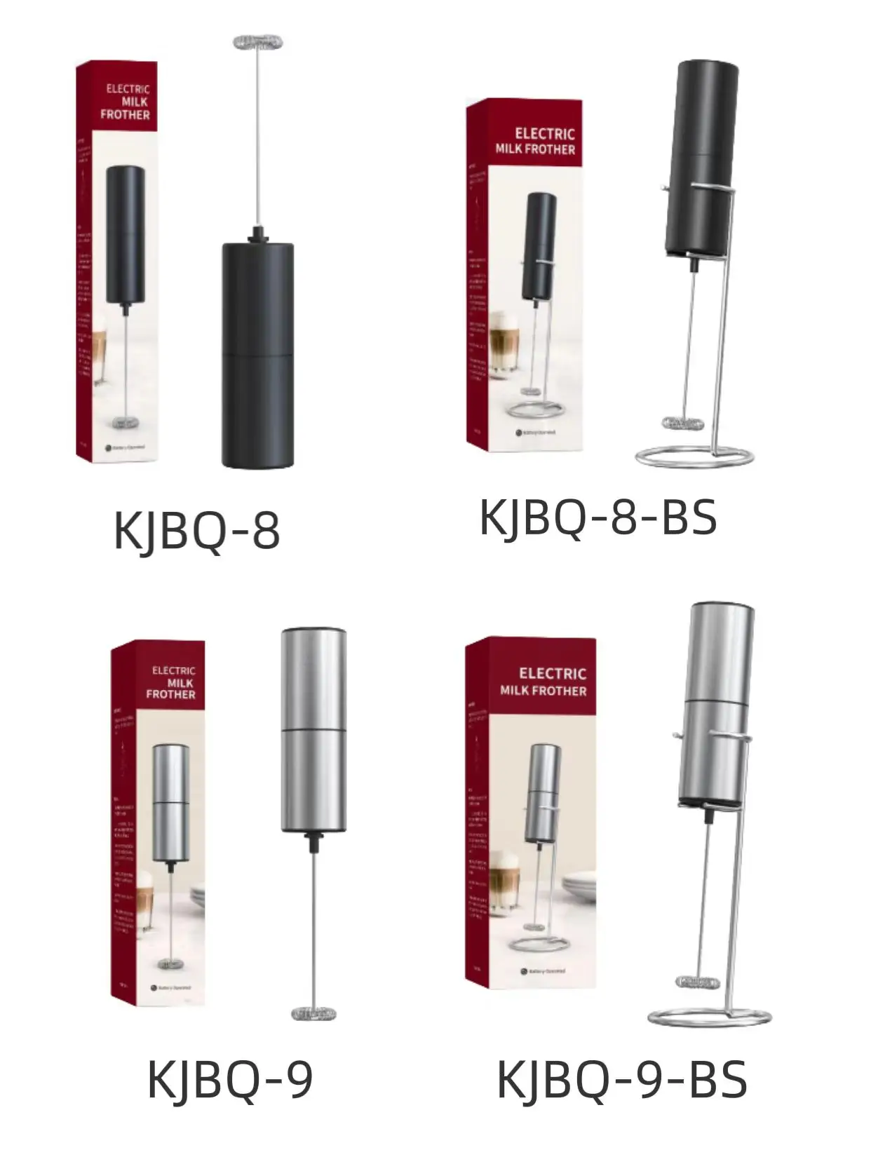 Portable Custom Automatic Handheld Electrical Milk Frother for Foaming Filling Milk