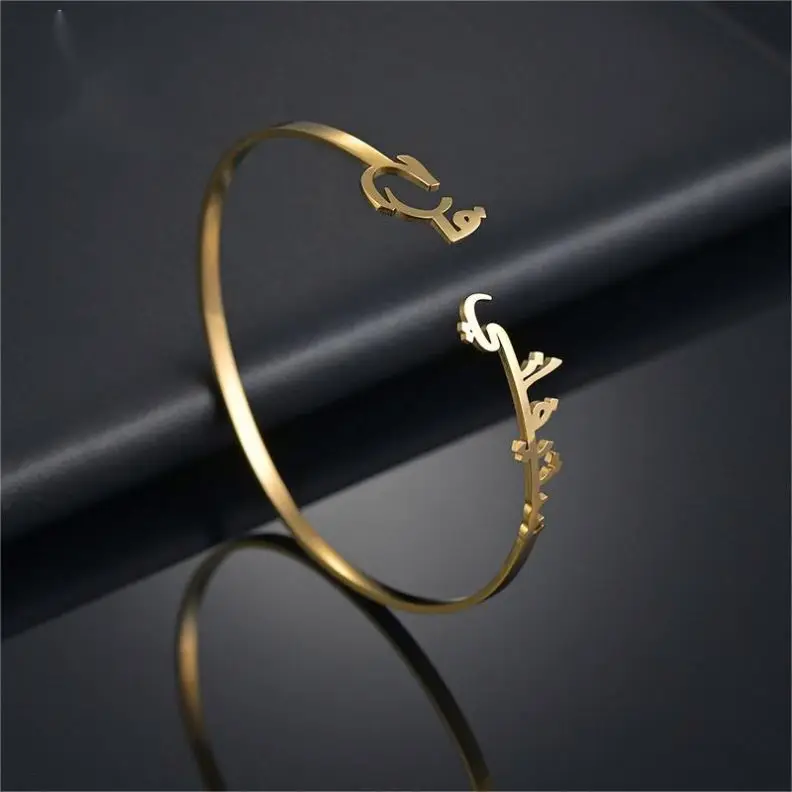 Oem Custom Necklace & Personalised Bracelets Women Stainless Steel Name Plate Bracelet