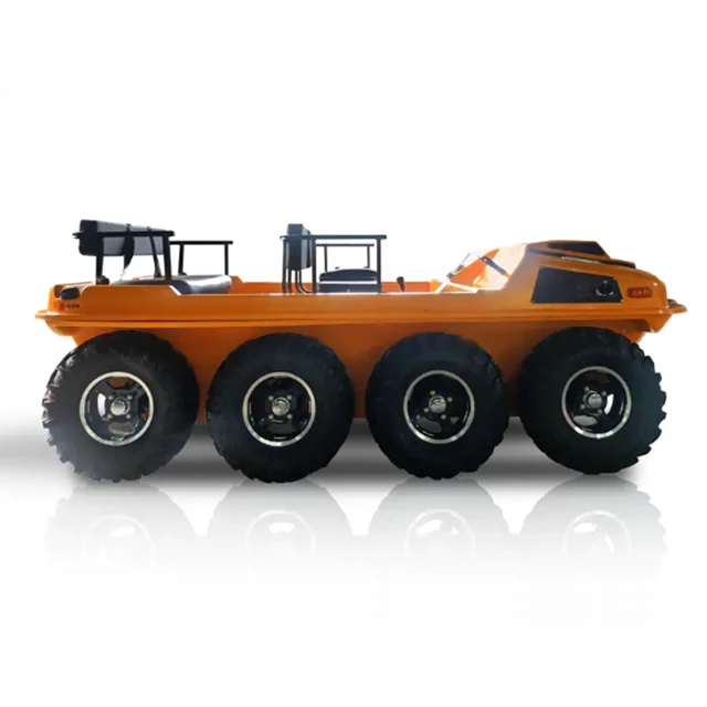 High Torque Stability 4 Stroke Amphibious Rescue 8X8 800cc ATV All Terrain Vehicle For Mountain  Swamp River