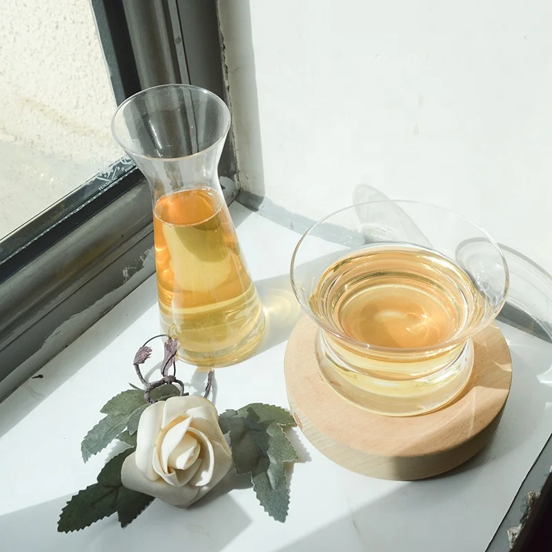 Japanese Edo Kiriko Whiskey Spin Glass Neat Bowl Collection Crystal Whisky Cup