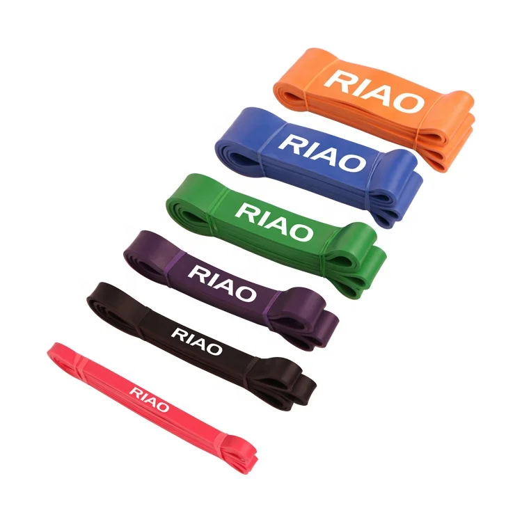 
RIAO Pull Up Assist Band Strength Bands Custom Fitness Latex Stretch Resistance Bands 