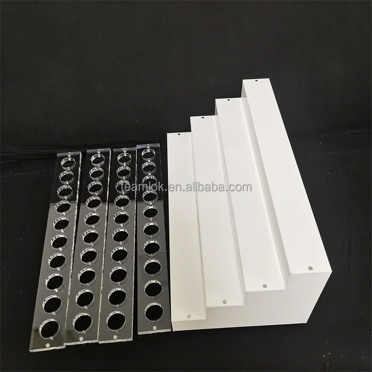 Custom cosmetic display stand 5ml 10ml 15ml 20ml 30ml 50ml 100ml perfume essential oil bottle acrylic display stands