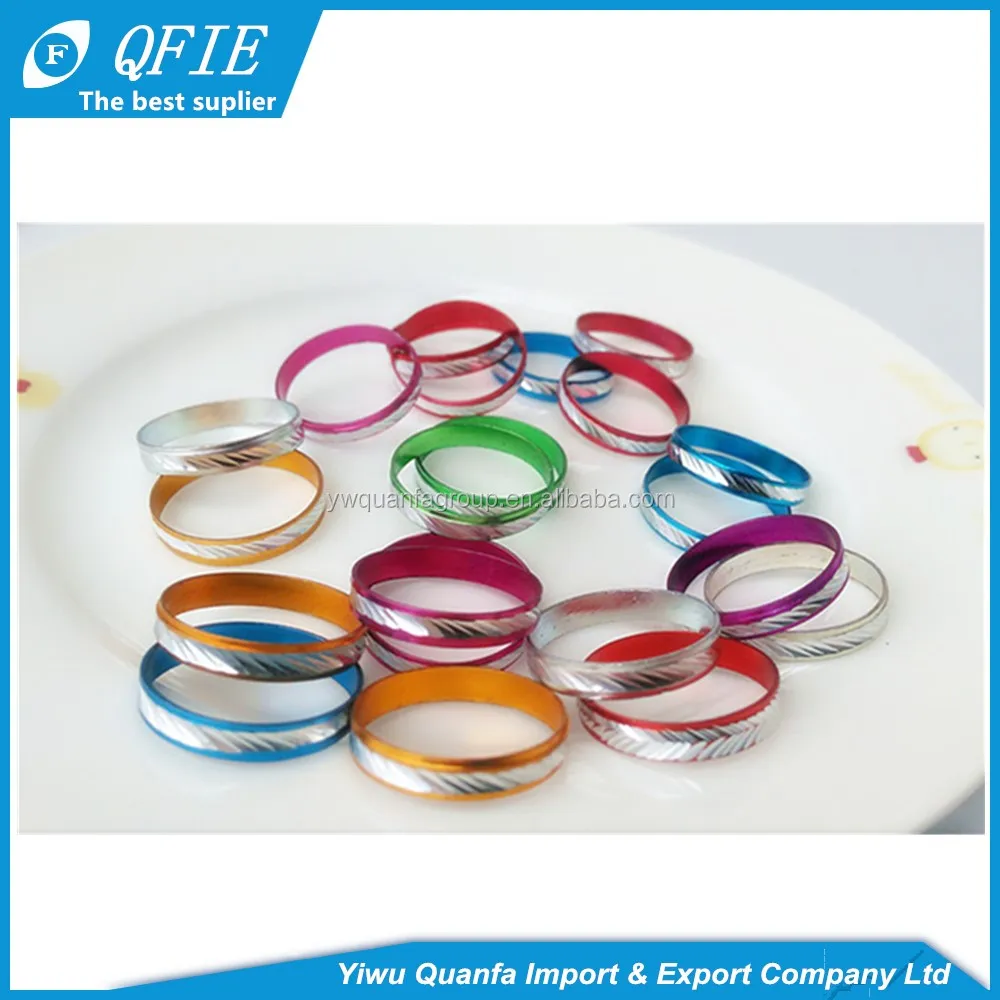 Yiwu Cheap 1.7cm Small Plain Metal Finger Ring for Vending Machine