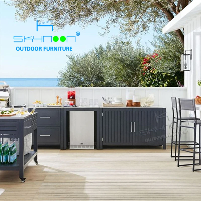 Best selling outdoor kitchen cabinet Wholesaler Luxury garden cabinet Factory Supply aluminum garden cabinet(45005)