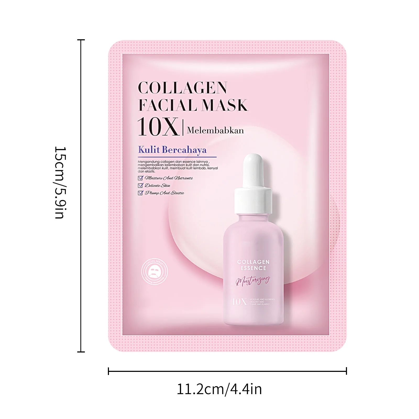 Collagen mask 28ml small film bag restore skin moisture and nutrition Halal cosmetic face mask