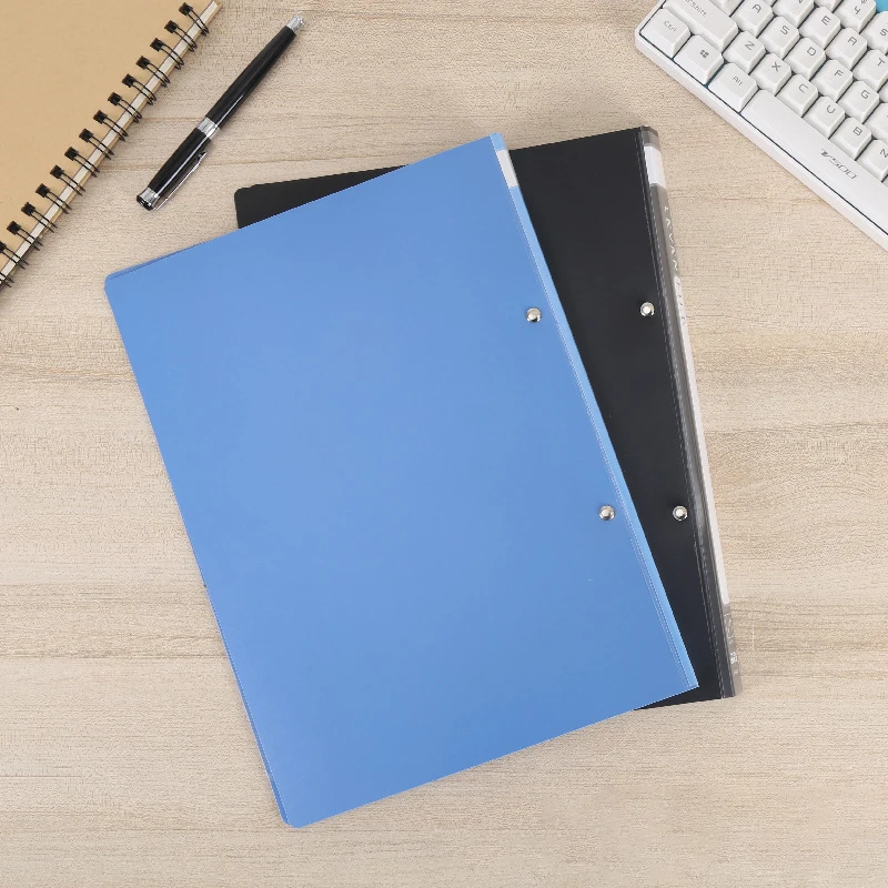 A4 Size Plastic Spring Snake Clips File Holder Poly PP Document Folder