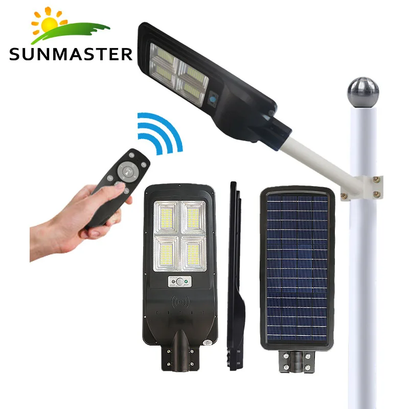 Sunmaster Waterproof Ip65 120 Watt Wall Lamp Road Soler Celling Panel Integrated Energy 120W Outdoor Led Solar Street Lights