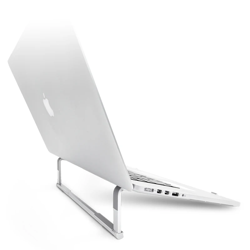 Free sample  Notebook  Aluminum Laptop  Holder Stand Ergonomic Aluminum Ergonomics Laptop Bracket For Ipad macbook gray