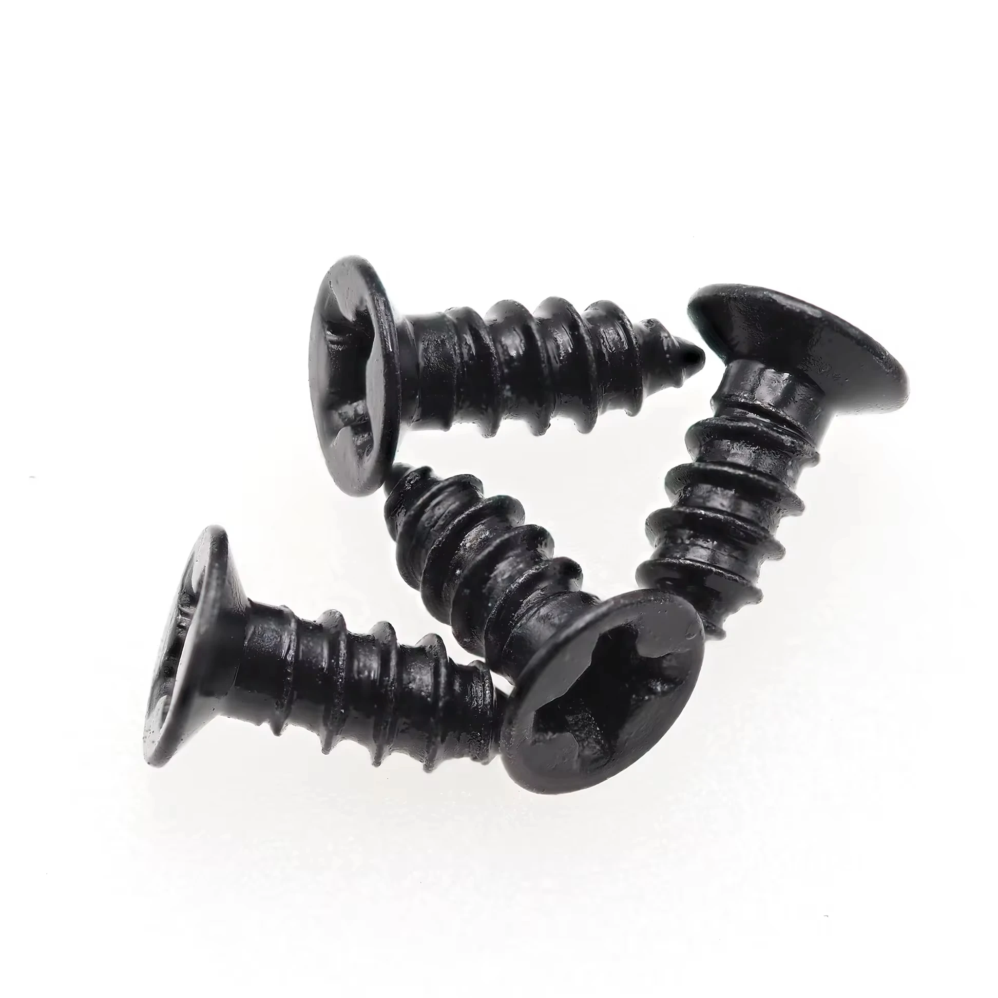 Black Cross Self-tapping Screws Wholesale Countersunk Head Self-tapping Flat Head Self-tapping Small Screws M2/M3 /M4/M5 Steel