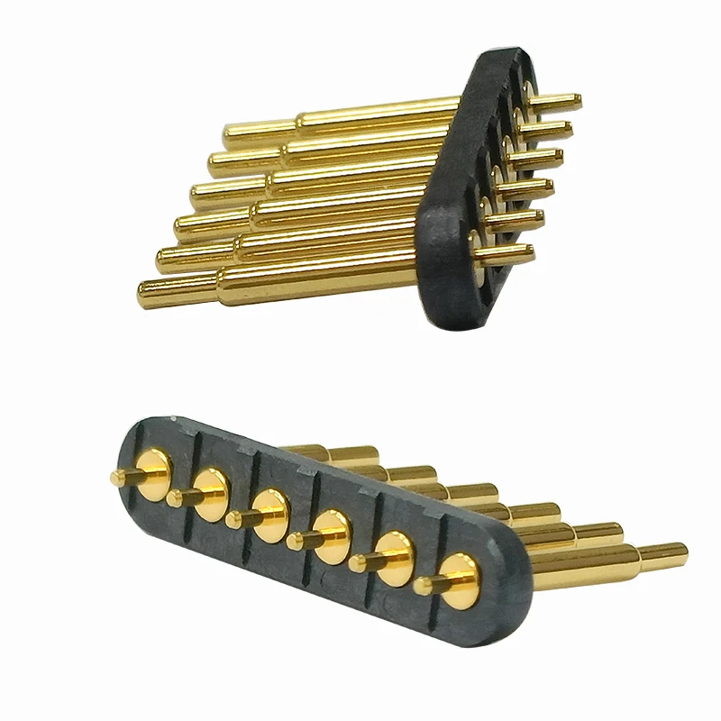6P Pogo pin пружинный разъем Pin коннектор паяльный