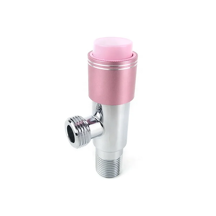 New Design SS201 One Key Press Button Angle Valve Cock