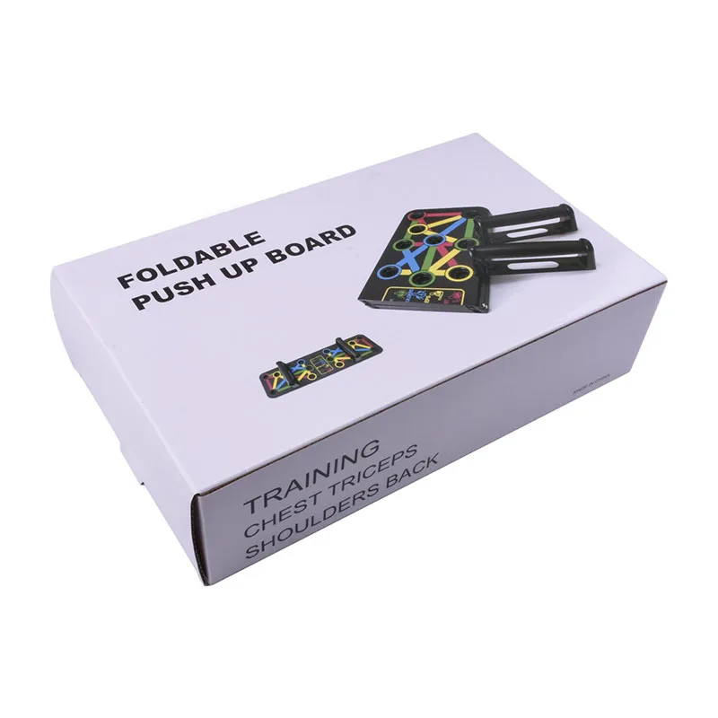 Fitness Multifunctional System 9 In 1 Foldable Muscl Power Press Rack Foldable Push Up Board Pushup Stand