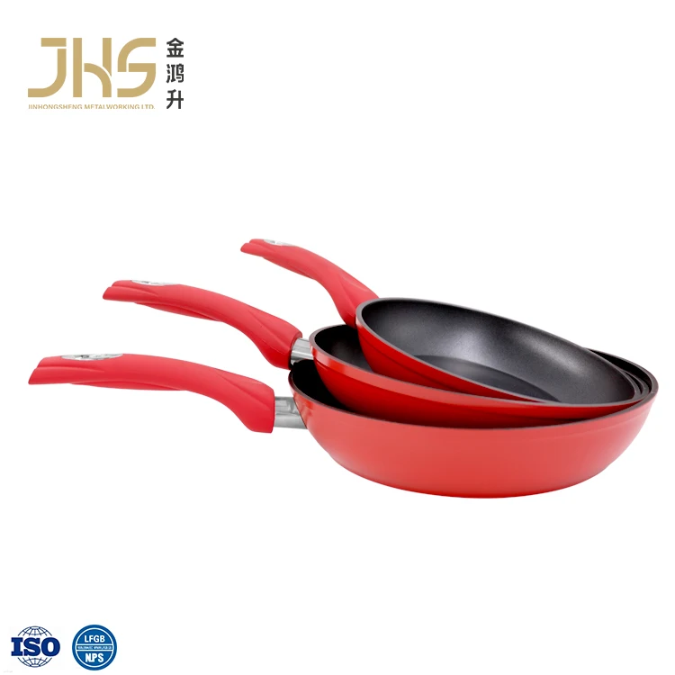 JHS new non stick forged aluminium cooking frypan kitchen induction cookware frying pan