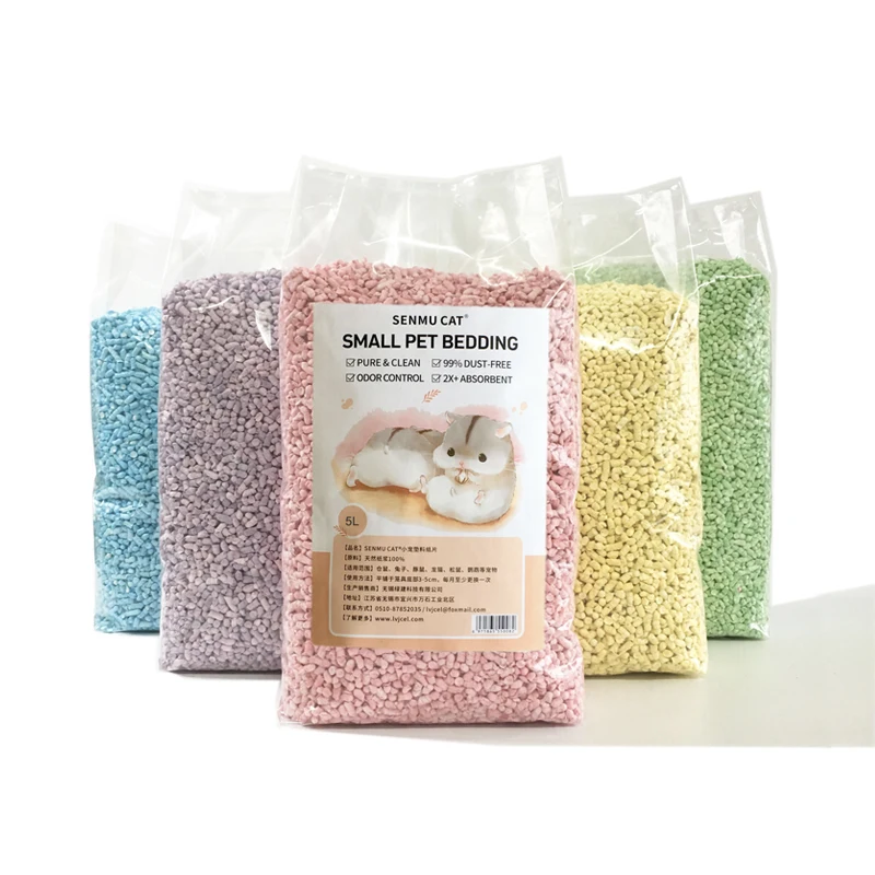 Wholesale Customisable  Environmentally Friendly Paper Material Dust-free Hamster Guinea Pig Bedding