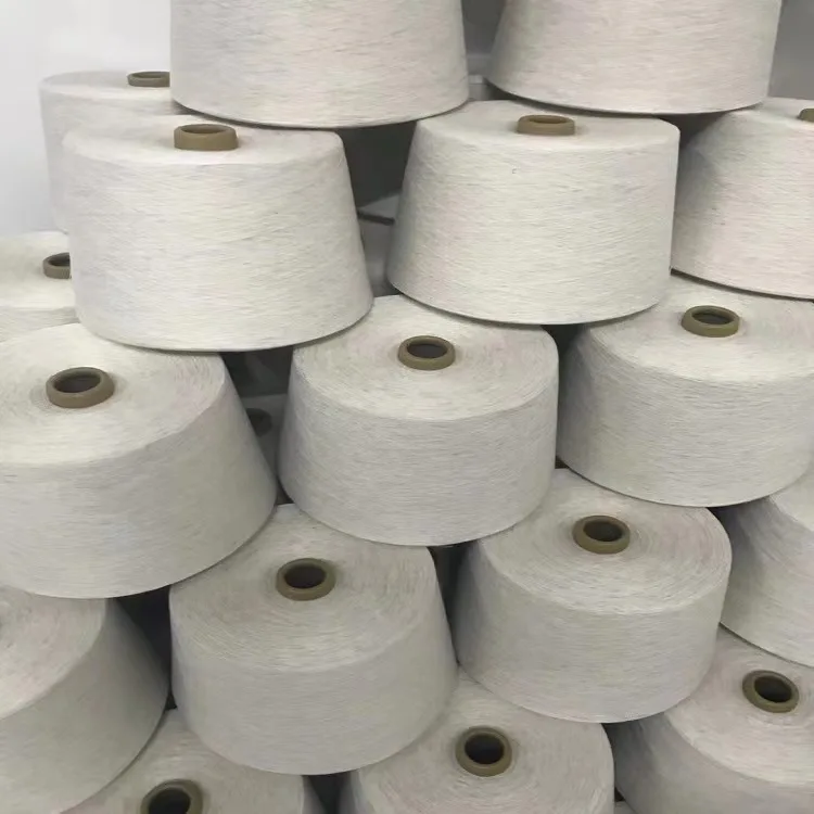Good Reputation Wholesale 100% Linen Yarn 36 Nm/1 Flax Semi-bleahced Short Fiber for Knitting Amp Weaving Long