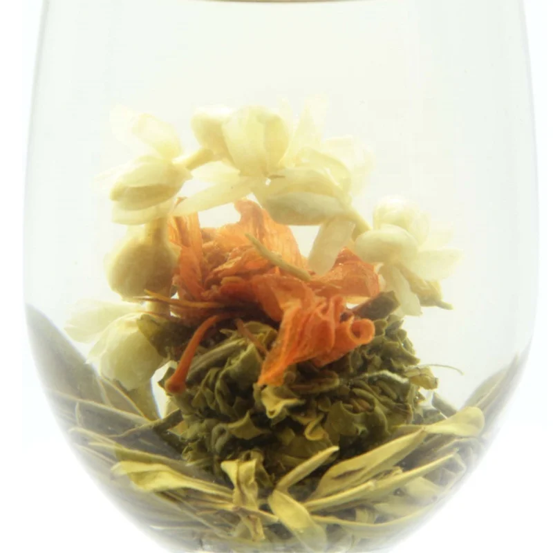Handmade Flower Blooming Tea Balls Chinese Jasmine Blooming Tea Ball Fujian Flowering Blooming Tea Organic Rose Blooming Flower