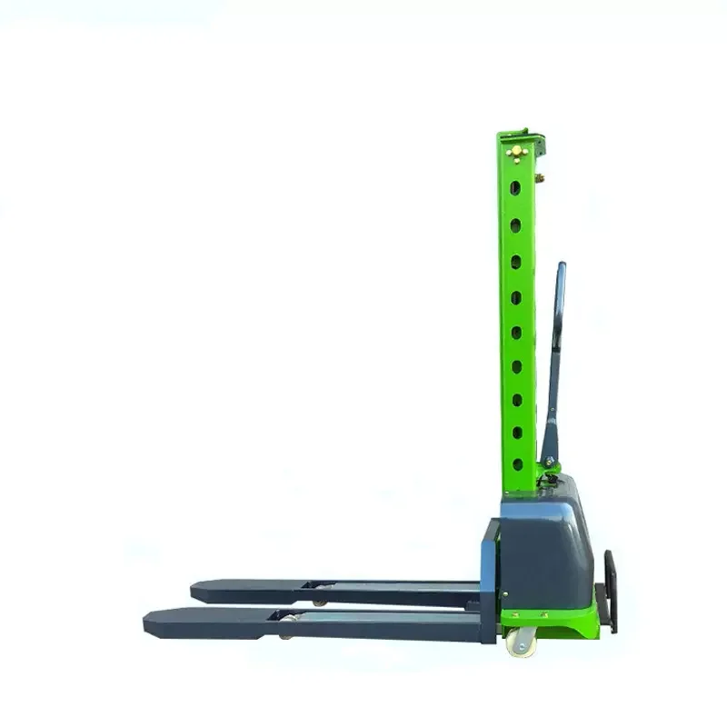 VISION Semi-electric self lifing stacker Self Loading/unloading Stacker Portable Electric Pallet Lift Stackers 500kg