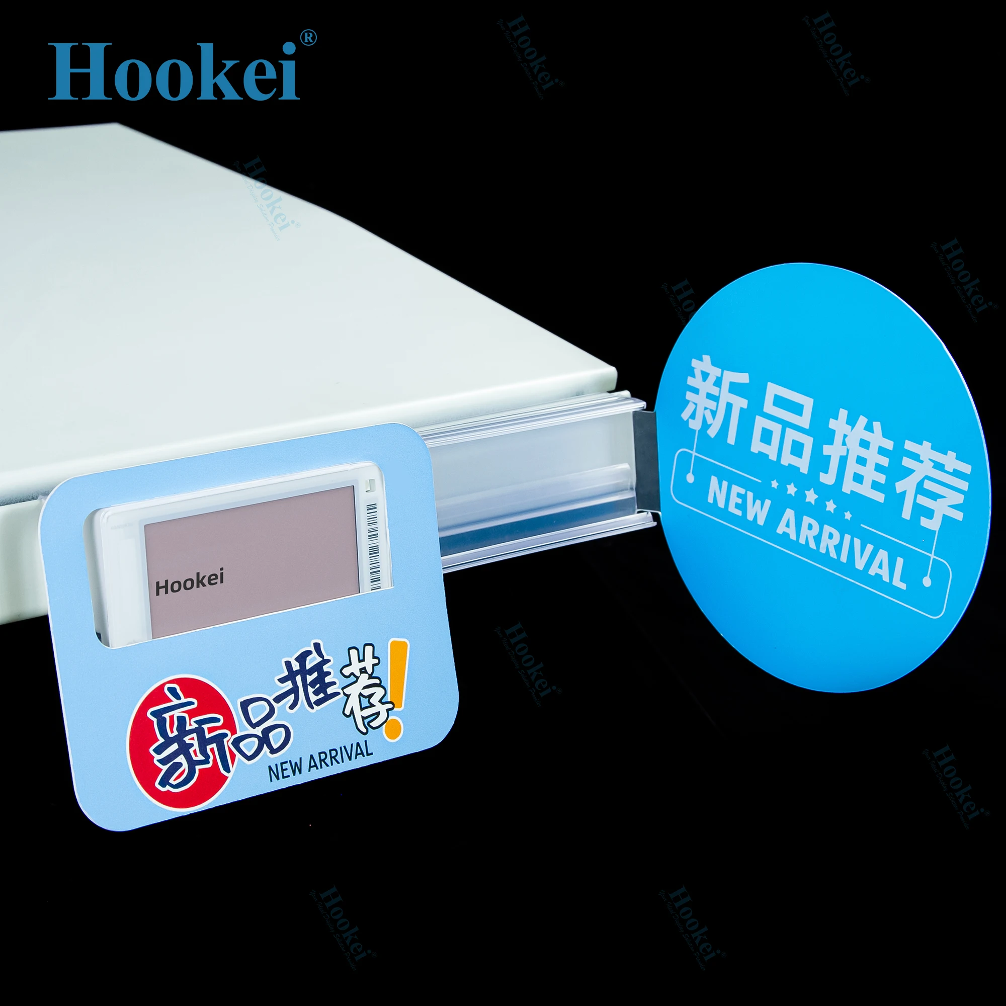 Custom Supermarket Electronics Shelf ESL Plastic Price Sign Clip Price Label Holder