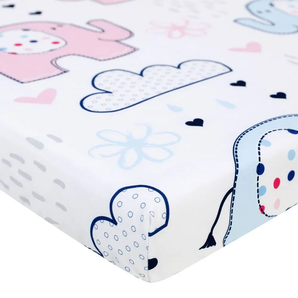 100% Natural Cotton Fitted Crib Sheets Baby Sheet Set for Standard Crib and Toddler mattresses