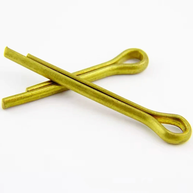 Factory tin plated DIN94 coper/brass split pin 0.6mm  0.8mm  1mm  1.2mm   1.6 mm  2mm 2.5mm 3.2mm