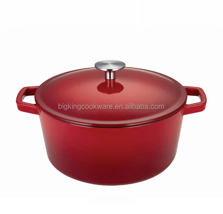 29cm Pre-seasoned Oval Cocotte Cast Iron  Casserole Pot cooking pot OEM agreed
