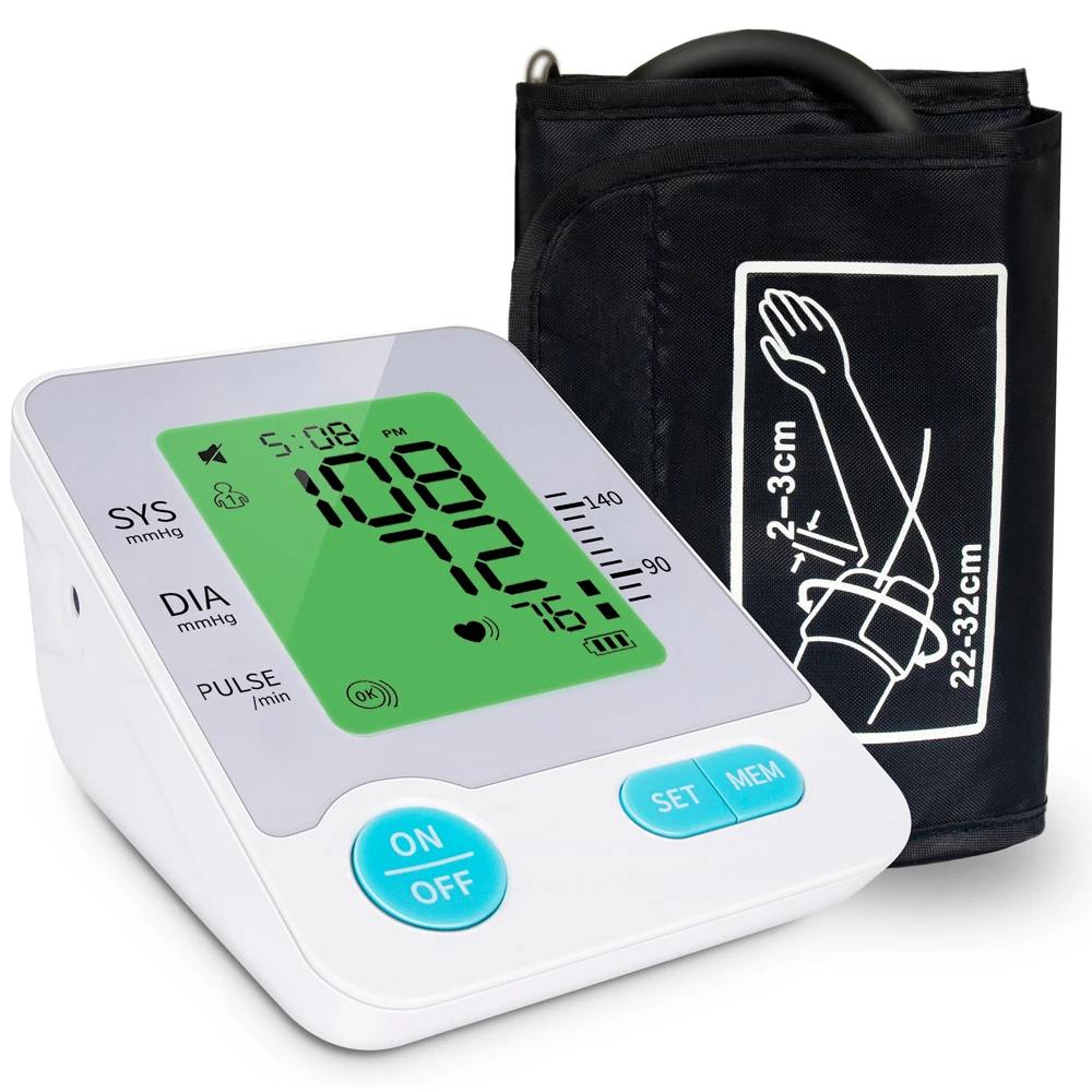 
Upper Arm Blood Pressure Monitor Blood Meter Machine Sphygmomanometer monitor de pressao sanguinea presion arterial tensiometre 